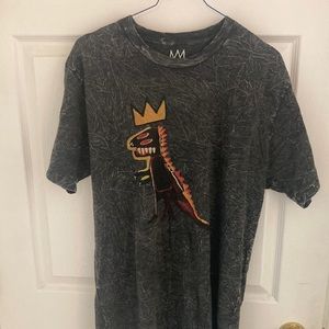 Basquiat   Dinosaur tee shirt.  Grey xl